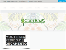 Tablet Screenshot of cortbras.com.br